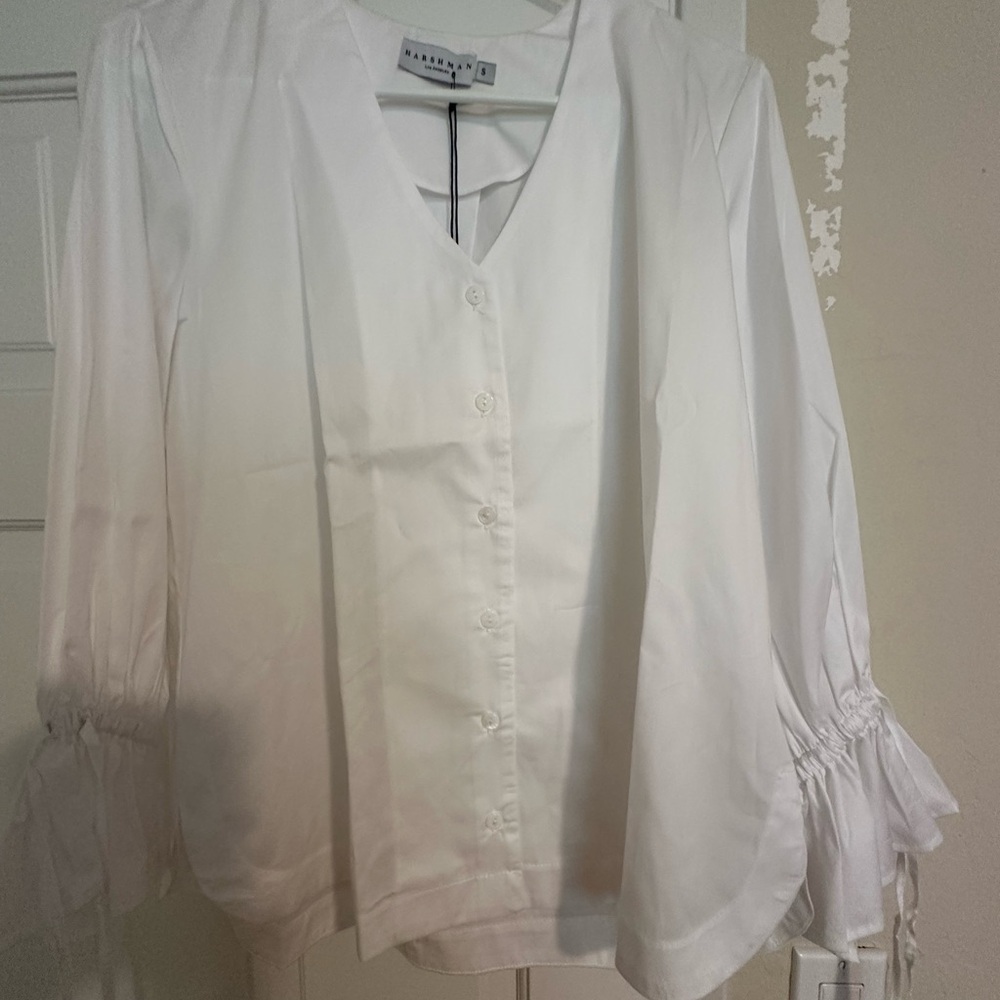 NWT Harshman Moana  White Blouse
